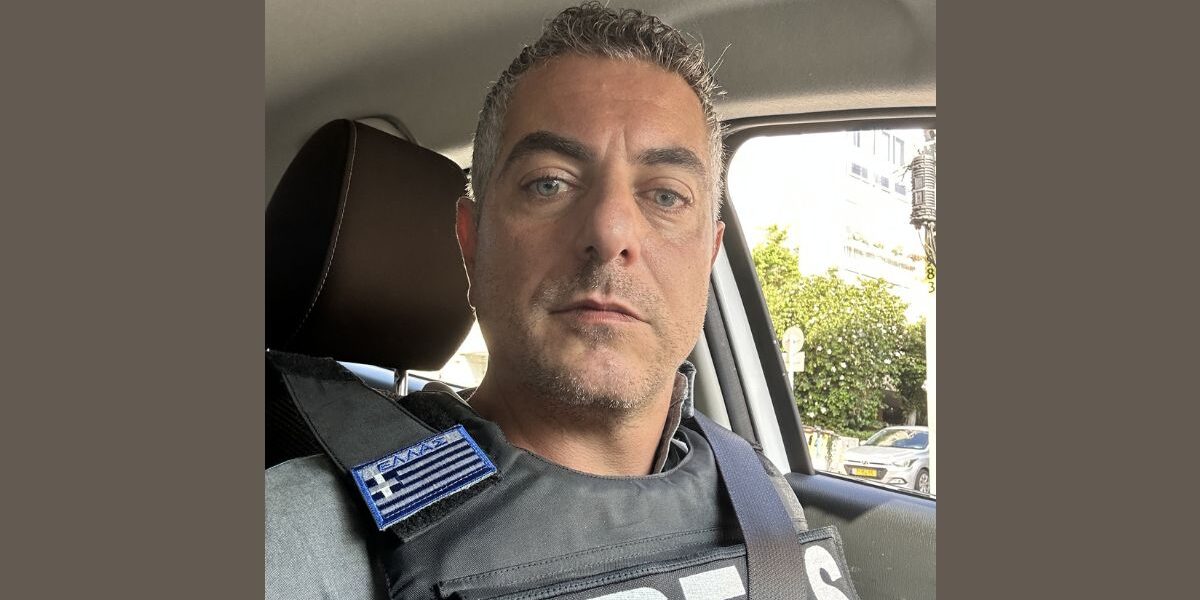 Ο δημοσιογράφος Σωτήρης Σκουλούδης σε αποστολή