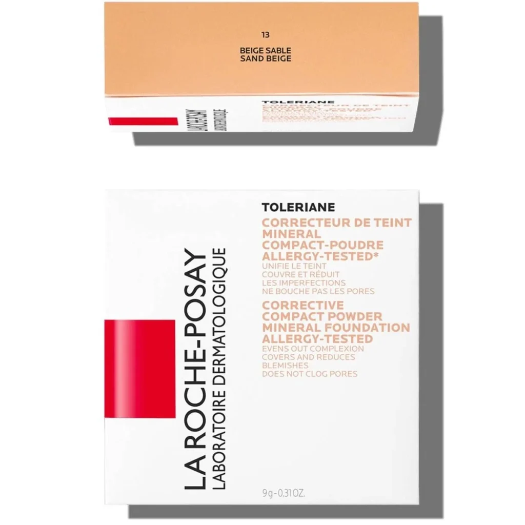 La Roche-Posay Toleriane Corrective Compact Powder Mineral Foundation Shade 13 Sand Beige
